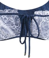 Thumbnail for your product : AMIR SLAMA Lace Applique Denim Bikini Set