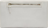 Thumbnail for your product : McQ White Grained Leather Folded Razor Clutch