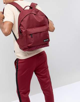 Nicce London backpack in red with logo