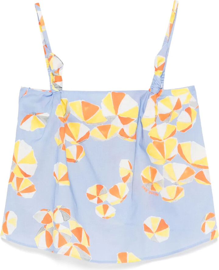 Moschino Umbrella-Print Blouse