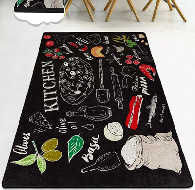 Fiorenia Washable Rug – Soft Non-slip Carpet 100 X 150 Cm (39" X 59")