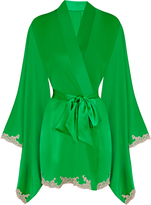 Thumbnail for your product : Agent Provocateur Molly Kimono Green