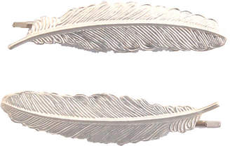 Nell Little Silver Feather Hair Grips