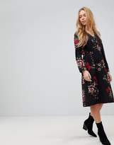 Thumbnail for your product : Girls On Film Floral Midi Dress With Hook And Eye Fastening