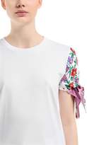 Thumbnail for your product : Ferragamo Cotton Jersey & Silk Twill T-Shirt