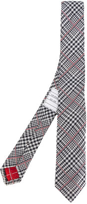 Thom Browne checked tie - men - Silk - One Size