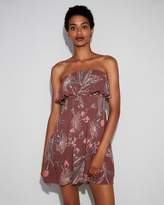 Thumbnail for your product : Express Floral Smocked Ruffle Cami Dress