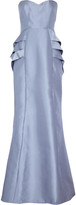 Thumbnail for your product : Badgley Mischka Satin-twill gown