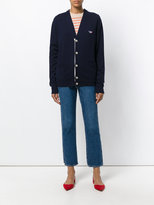 Thumbnail for your product : MAISON KITSUNÉ embroidered logo cardigan