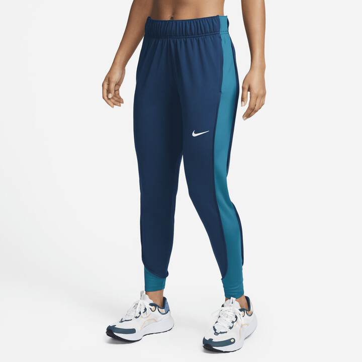 Nike Women's Therma-FIT Essential Running Pants in Blue - ShopStyle