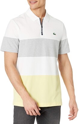 Lacoste Men's Sport Short Sleeve Colorblock Zip Placket Technical Polo  Shirt - ShopStyle