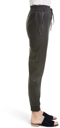 Rebecca Taylor Women's Faux Leather Track Pants
