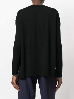 Paul Smith contrasting cuffs jumper