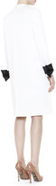 Thumbnail for your product : Mantu Raindrop-Print Fitted Knit Sheath Dress