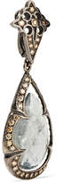 Thumbnail for your product : Loree Rodkin 18-karat Rhodium White Gold, Sapphire And Diamond Earrings - Silver