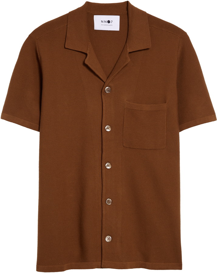 Nn07 Miyagi 6381 Slim Fit Short Sleeve Button Up Camp Shirt Shopstyle
