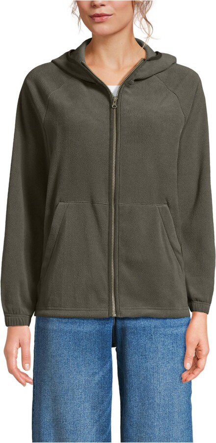 Lands' End Women's Anyweather RainDefense Fleece Full Zip Jacket