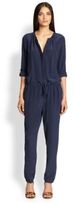 Thumbnail for your product : Joie Keyaan Silk Drawstring Jumpsuit
