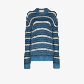 Marni Striped Brushed Mohair Sweater - ShopStyle