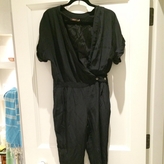 Thumbnail for your product : Reiss Silky black jumpsuit