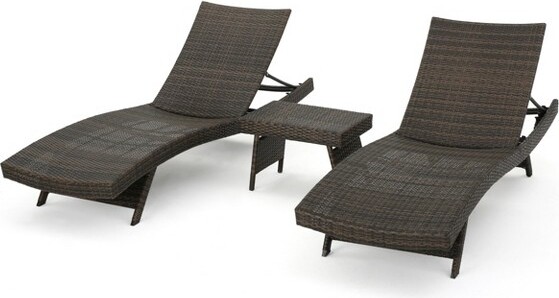 GDFStudioThelmaOutdoorWicker3PieceChaiseLoungeSetMixedMocha