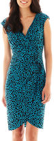 Thumbnail for your product : London Times London Style Collection Cap-Sleeve Sheath Dress - Petite