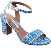 Thumbnail for your product : Tabitha Simmons Leticia Tweed & Nappa Leather Sandal