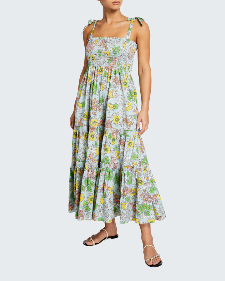 キナル別注 Tory Burch Printed Tie Dress トリーバーチ 花柄ワンピース セール