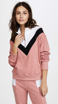 Wildfox Couture Blocked Soto Warm Up Top