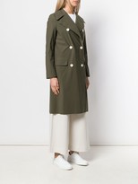 Thumbnail for your product : Harris Wharf London Double Breasted Peacoat