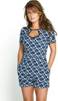 Thumbnail for your product : Coleen Contrast Placket Playsuit