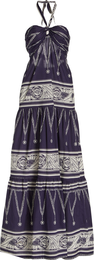 Johanna Ortiz Cotton Una Concha En El Mar Floral Maxi Dress Womens Clothing Skirts Maxi skirts 