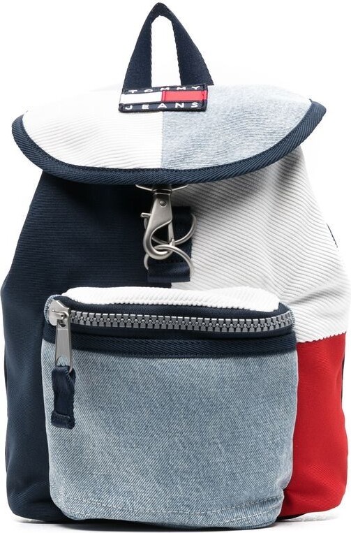 Tommy Jeans Colour-Block Denim Backpack - ShopStyle