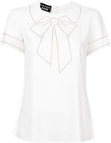Thumbnail for your product : Moschino Boutique bow-embroidered T-shirt