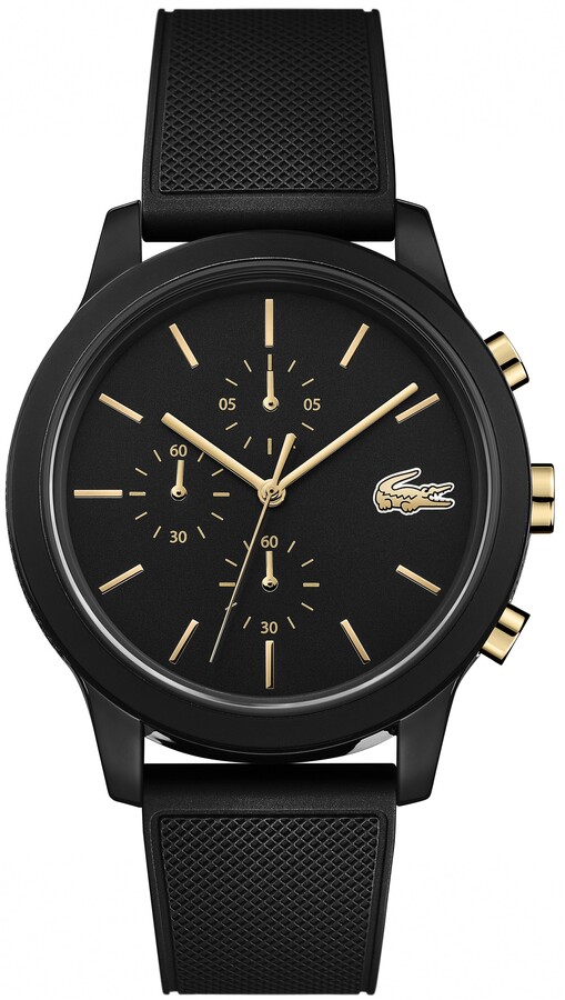 lacoste watch leather strap