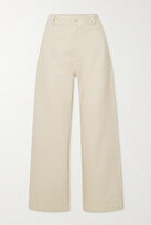 Thumbnail for your product : ENVELOPE1976 + Net Sustain High-rise Wide-leg Organic Jeans - Cream - FR34