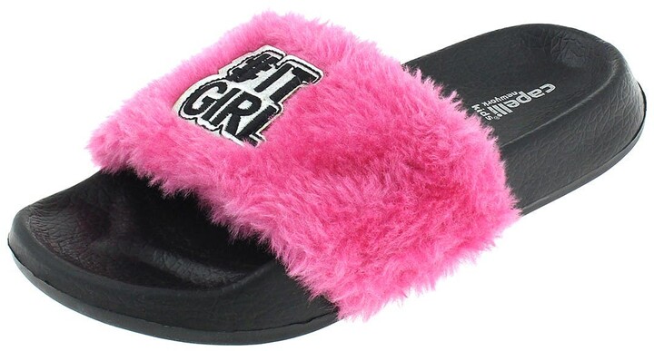 little girl fur slides