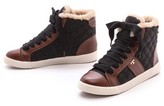 Thumbnail for your product : Tory Burch Oliver Flannel High Top Sneakers