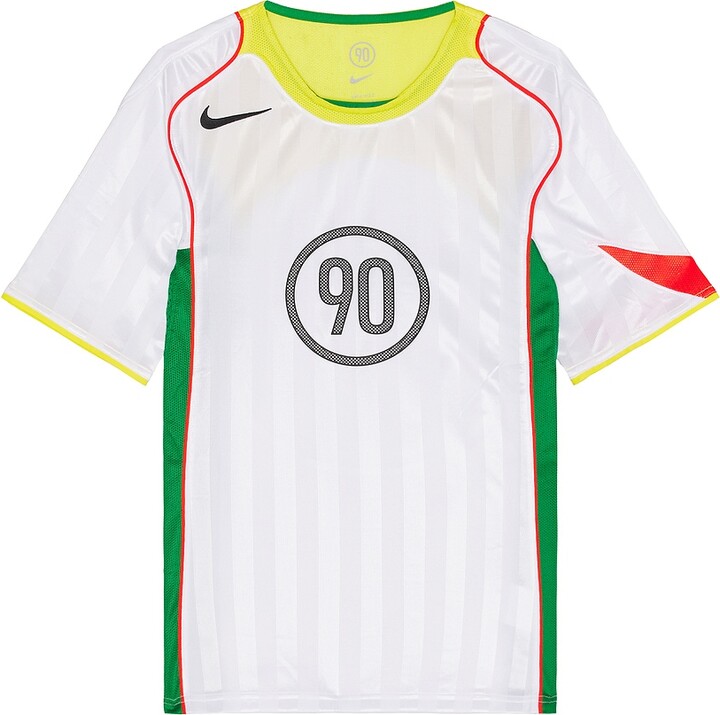 Nike Total 90 Soccer Jersey in White,Green