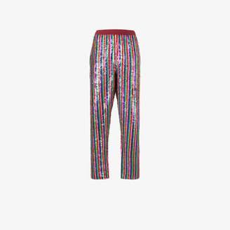 Ashish Rainbow sequin trousers