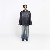Thumbnail for your product : Balenciaga Snapped Jacket in black grained leather