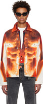 Thumbnail for your product : Y/Project SSENSE Exclusive White & Orange Jean Paul Gaultier Edition Denim Jacket