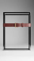 Thumbnail for your product : Burberry Stitch Detail Leather Belt