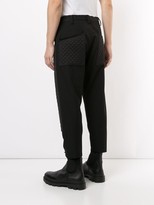Thumbnail for your product : Fumito Ganryu Diamond Quilted Drop-Crotch Trousers