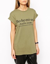 Thumbnail for your product : ASOS Boyfriend T-Shirt with Bohemian Print