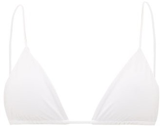 JADE SWIM Via Triangle Bikini Top - White