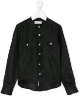 Thumbnail for your product : Paolo Pecora Kids collarless linen shirt