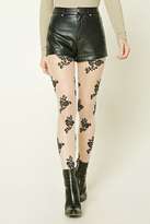 Thumbnail for your product : Forever 21 FOREVER 21+ Sheer Floral Applique Tights