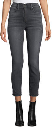 Alice + Olivia JEANS Good High-Rise Ankle Skinny Jeans with Exposed Zip Fly