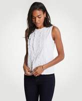 Thumbnail for your product : Ann Taylor Ruffle Front Shell